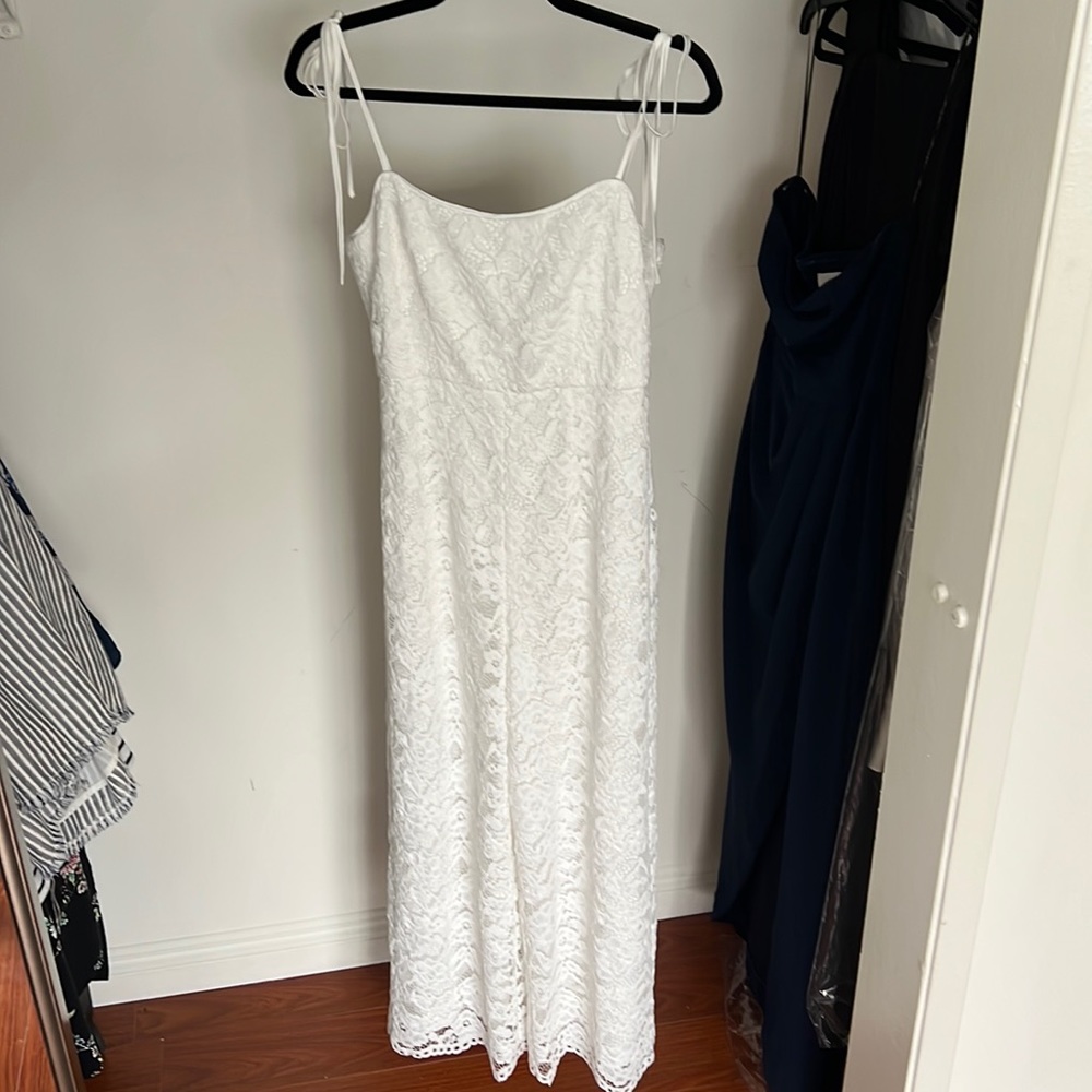White lace jumpsuit